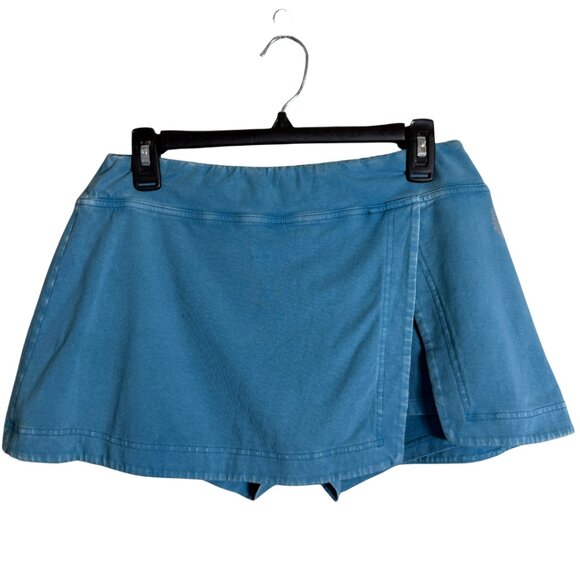 FP Movement Free People Hot Shot Mini Skort Women's Large Misty Blue Active NWT - Picture 1 of 12